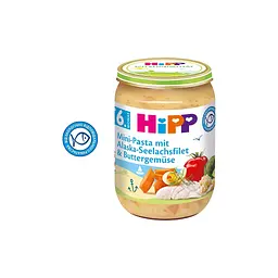Дитяче пюре HiPP Овочі з морською рибою, 190 г (4062300261563) - мініатюра 2