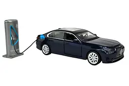 Іграшкова легкова машинка BMW I7 1:32 Автопром світлозвукові ефекти металева 68730, в коробці 20x9x9 см - мініатюра 5