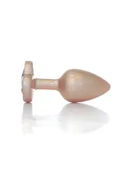 Анальна металева пробка Plug-Jewellery Pearl Gold Heart PLUG - Clear S Boss Series 64-00135 100349 - мініатюра 2
