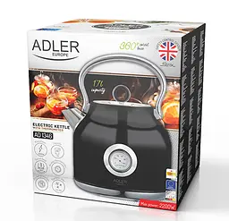 Чайник електричний з термометром Adler AD 1346 Black - мініатюра 5