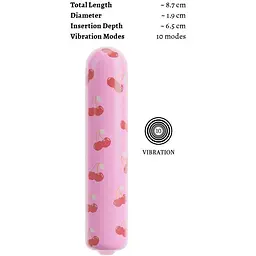 Мінівібратор Beau coeur Cherry Mini Vibrato - мініатюра 6