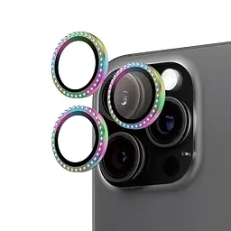 Протиударне захисне скло AR для камери Apple iPhone 16 Pro/16 Pro Max crystal , захист лінз від подряпин та ударів, лінзи на камеру з рамкою, ArmorStandart (ARM79415)