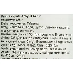 Манго в сиропі Aroy-D 425 г - мініатюра 5