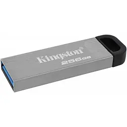 USB флеш накопичувач Kingston 256GB DT Kyson Silver/Black USB 3.2 (DTKN/256GB) - мініатюра 2