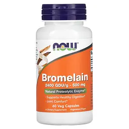Бромелаїн, Bromelain 500 мг - 60 вег.капсул