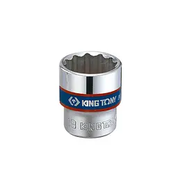 Головка торцева хромована 3/8" KING TONY, 13 мм (зірка 12 гран.)