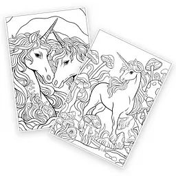 Розмальовка А4 1 Вересня Unicorn з прикрасою для волосся (450170) - мініатюра 2