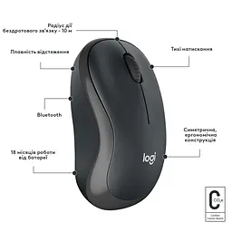Мишка Logitech M240 Silent Bluetooth Graphite (910-007119) - мініатюра 8