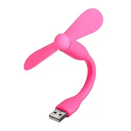 Мобільний вентилятор USB рожевий