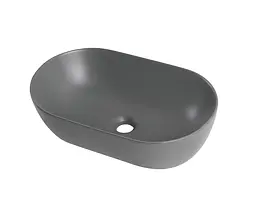 Умивальник накладний Mixxus Premium Ellipse-0109 500x300x140 мм MP6653, Графит - мініатюра 7