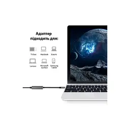 Адаптер Dynamode USB3.0 Type-C to 1000/100 Mbit/s RJ-45 (RTL8153) 0.13 m (DM-AD-GLAN-C) - мініатюра 4
