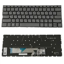 Клавіатура для ноутбука LENOVO (Yoga 530-14ARR, 530-14IK), чорна, без фрейма, підсвічування клавіш