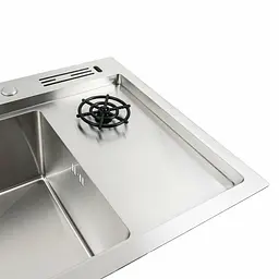 Кухонна мийка нержавійка 78x46 Platinum Handmade, Нержавіюча сталь - мініатюра 8