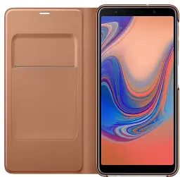 Чохол-книжка Samsung Wallet Cover для Samsung Galaxy A7 2018 SM-A750 Gold (EF-WA750PFEGRU) - мініатюра 2