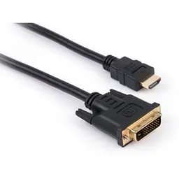 Кабель мультимедійний HDMI M to DVI M 1.8m 24+1pin Vinga (VCPHDMIDVI1.8)