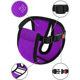 Труси гігієнічні для собак Bronzedog Mesh, розмір L, 26-35х19,5 см, фіолетові - мініатюра 5