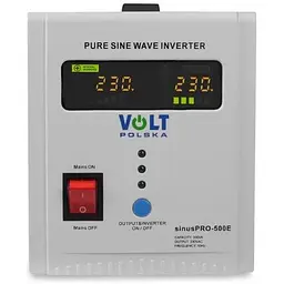 ДБЖ Перетворювач напруги Volt Polska Sinus PRO 500 E 12/230V (350/500W) - мініатюра 7