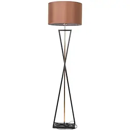 Торшер з абажуром FE-30/1 E27 BK+COF