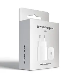 Зарядний пристрій для смартфона та планшета, AR-TA800W 25W White USB-C Fast Charger, підтримка функції швидкого заряджання для смартфонів та планшетів, ArmorStandart (ARM63975) - мініатюра 3