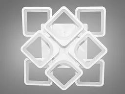 Стельова LED люстра Romin смарт світильник з пультом dimmer 115W білий - мініатюра 4