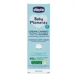 Дитячий крем Chicco Baby Moments захисний щоденний з патенолом під підгузок 100 мл (11641.00) - мініатюра 2
