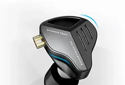 Дротові навушники KZ ZVX з мікрофоном black - мініатюра 3