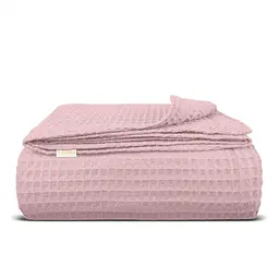 Плед-покривало Cosas Sakura Greek Waffle вафельний 160х230 см рожевий (Blanket_03Sakura_GreekWaffle_160x230)