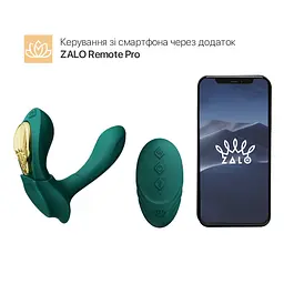 Смарт-вібратор у трусики Zalo - AYA Turquoise Green, насадка та пульт ДК - мініатюра 2