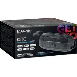 Акустична система Defender G36 5Вт FM/microSD/USB Black (65036) - мініатюра 6