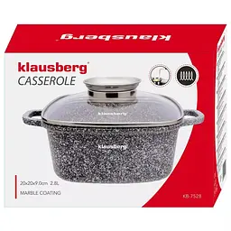 Каструля з мармуровим покриттям Klausberg KB-7528 20 см 2.8л - мініатюра 6