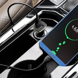 Автомобільний зарядний пристрій Hoco Z31 Qualcomm 3.0 (2USB/3.4 A) Black - мініатюра 5