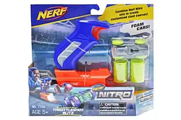 Ігровий набір бластер із запуском гоночної машинки Nerf Nitro Throttleshot Blitz 7706