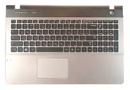 Клавіатура для ноутбука Samsung (QX530) Black, (Silver TopCase) - мініатюра 2