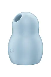 Вакуумний кліторальний стимулятор з вібрацією Satisfyer Pro To Go 1 блакитний - мініатюра 2