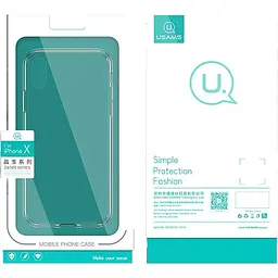 Чохол-накладка Usams Janet Series Apple iPhone X Transparent - мініатюра 2