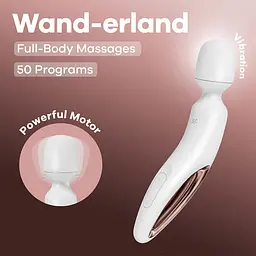Вібромасажер Satisfyer Wand-erland, 30 см (білий) - мініатюра 7