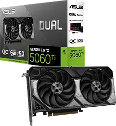 Відеокарта GeForce RTX 5060 Ti 16GB Asus Dual OC (DUAL-RTX5060TI-O16G) - мініатюра 3