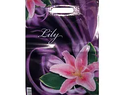 Пакет із прорізною ручкою ламінований "Lily" (30х40) 50 шт. - мініатюра 3