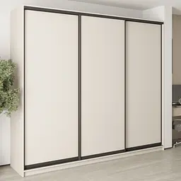 Шафа-купе тридверна MebelStar Комбо BG 3ДСП 270x45x240 см Кашемір (MBS-9477)