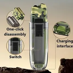 Шейвер Kemei KM-TX7 електробритва (сухе та вологе гоління) - мініатюра 7