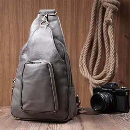 Жіноча сумка Vintage з екошкіри з акцентом на текстильну ручку 18х33х10 см sum0026969 - мініатюра 8