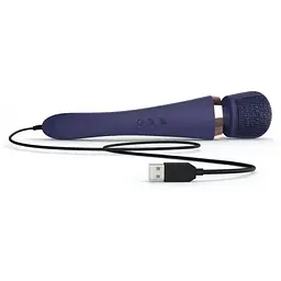 Вібромасажер із силіконовою щіточкою Love to Love Brush Crush - Midnight Indigo - мініатюра 3