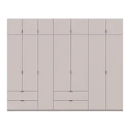 Шафа для одягу Doros Лукас Кашемір 3+4 ДСП 300х50х240 (42005132) - мініатюра 4