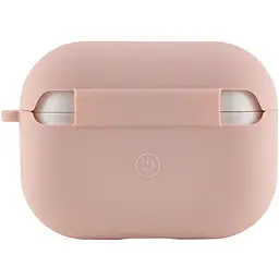 Силіконовий футляр з мікрофіброю для навушників Airpods Pro Рожевий / Pink Sand - мініатюра 3