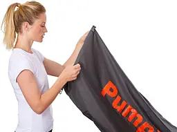 Великий гермомішок для речей та насос два в одному 100L Delta-Sport PumpBag сірий - мініатюра 2