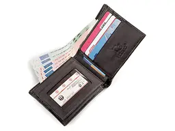 Портмоне 18196 з натуральної шкіри крокодила Коричневе 11,5х9,5 см CROCODILE LEATHER acs0032477 - мініатюра 3