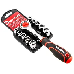 Набір торцевих ключів Top Tools 1/4" 12 предметів 38D147