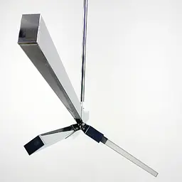 Сучасний світильник з хромованими LED ріжками Line.F NO 7 CR