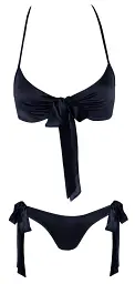 Комплект Cottelli Lingerie Bra and Briefs S/M чорний - мініатюра 5