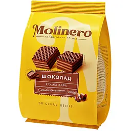 Вафлі Molinero зі смаком шоколаду 200 г